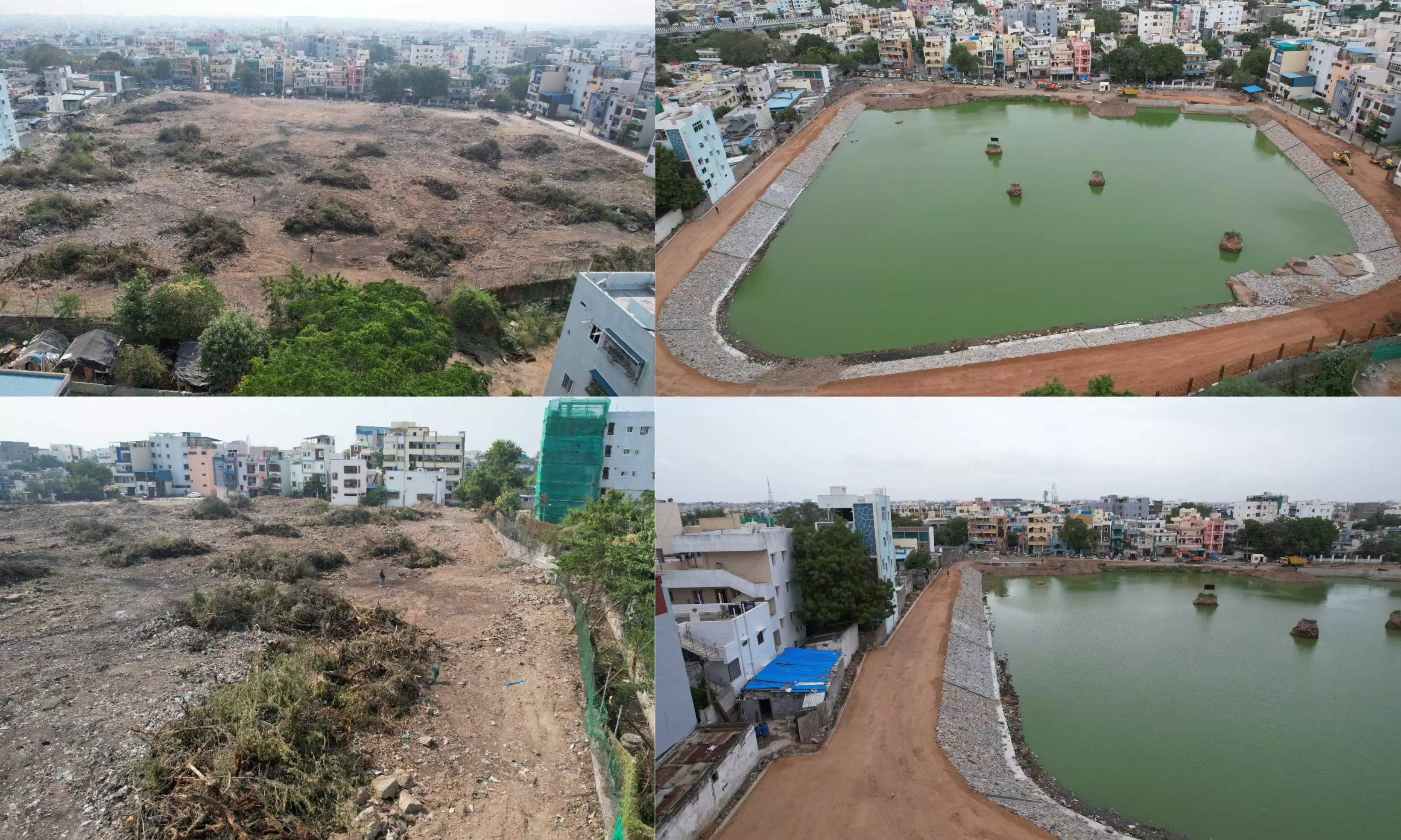 Bathukamma Kunta Cheruvu Restoration Nears Completion