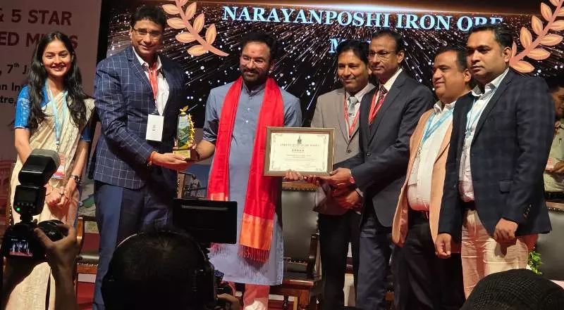 JSW Steel’s Narayanposhi Mines honoured with prestigious 5-Star Award