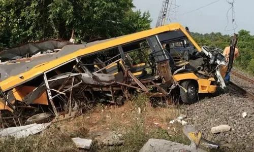 Three Students Killed as Train Hits School Van in Cuddalore