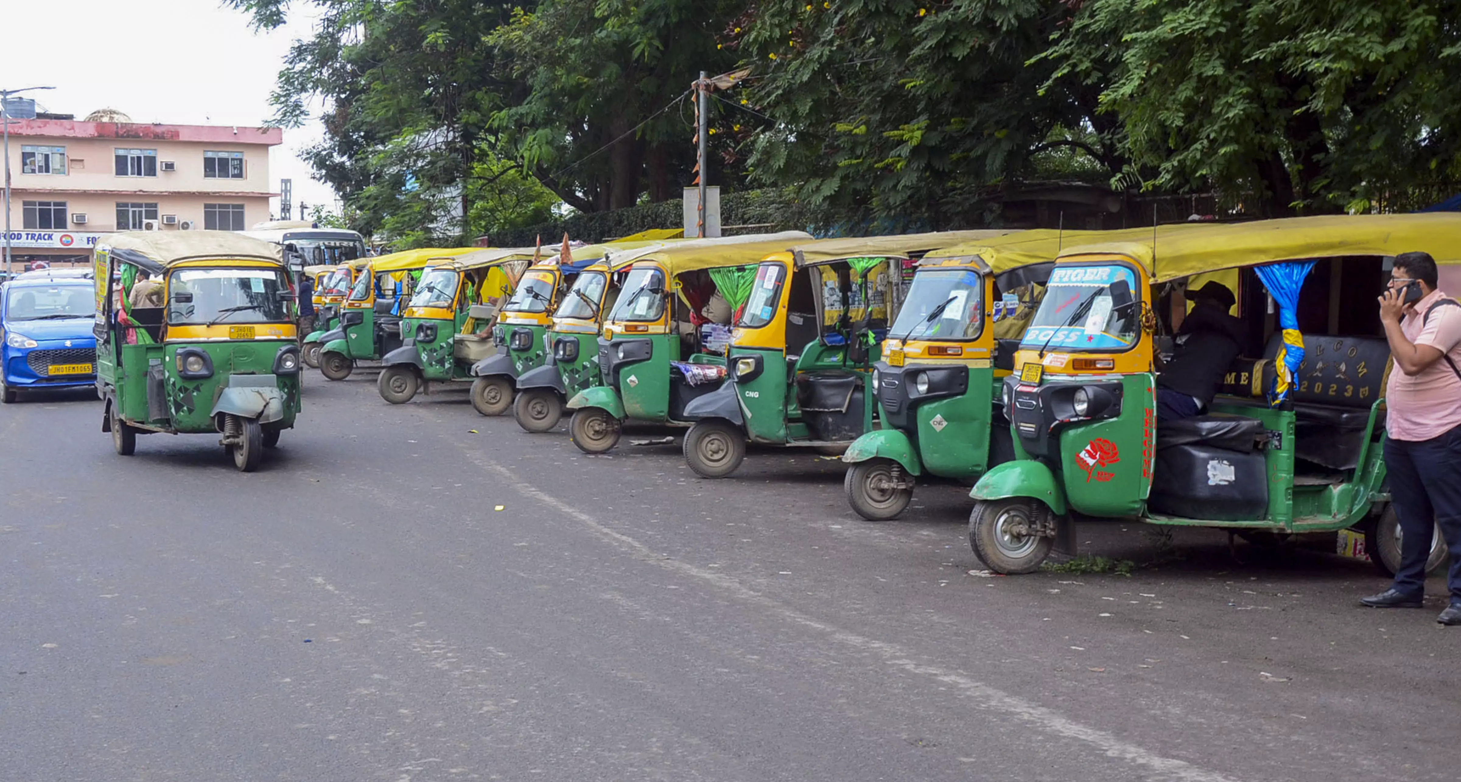 Trade Unions Stage Bharat Bandh  Against Labour Reforms