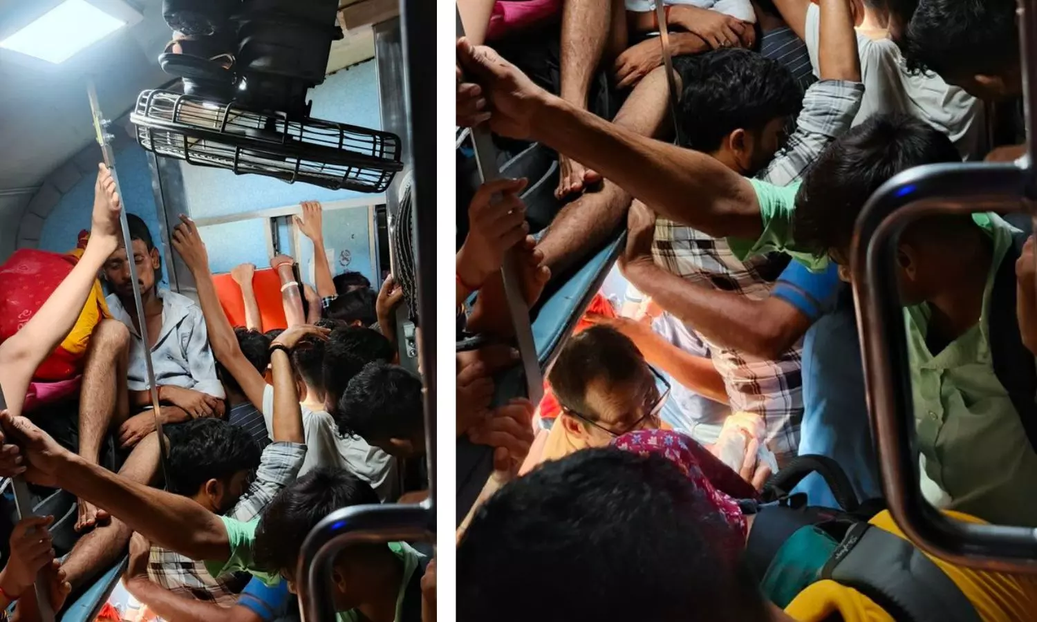 Overcrowding in Reserved Coaches: Viral Image Sparks Debate