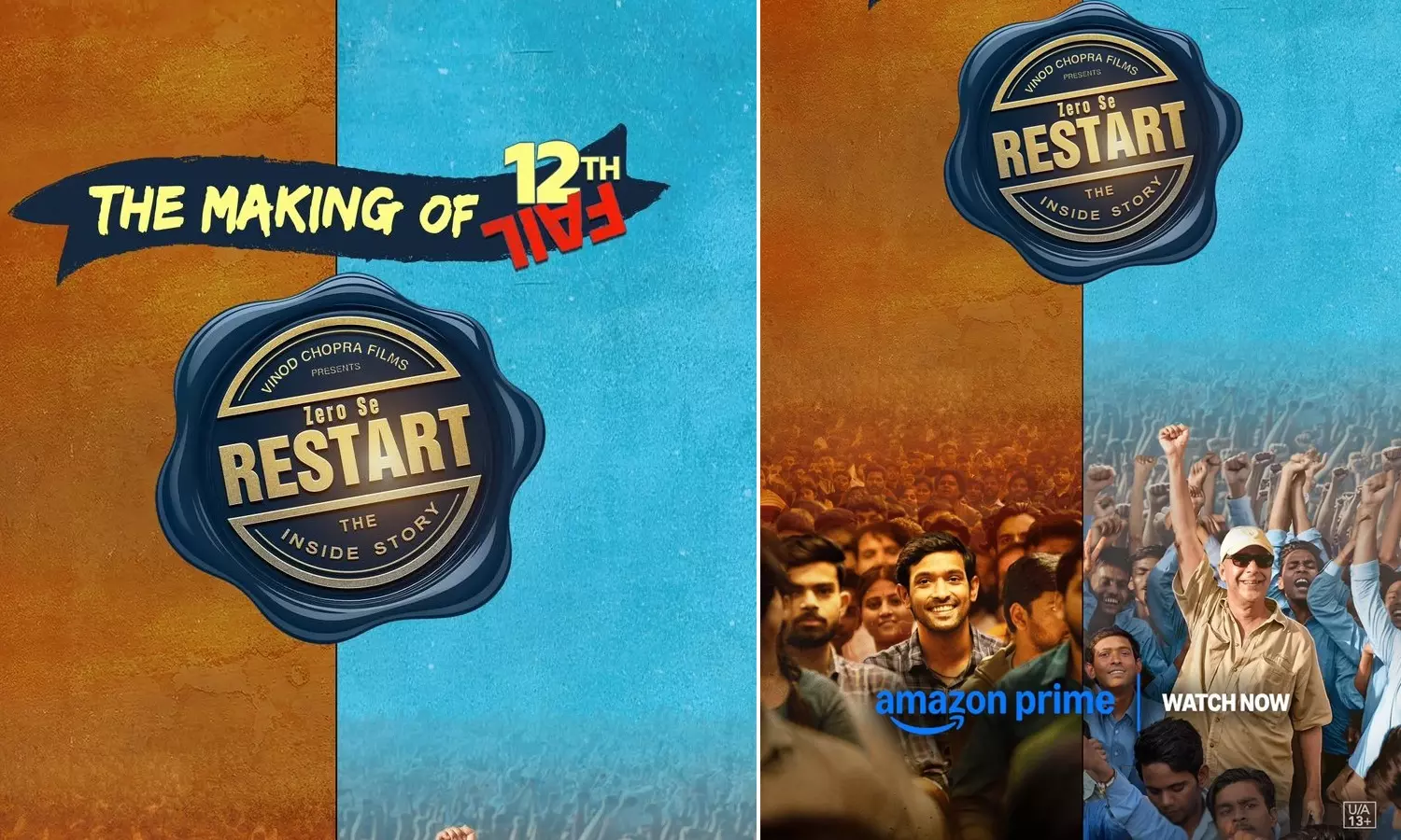 Prime Video to Premiere Vidhu Vinod Chopra’s BTS Documentary Zero Se Restart