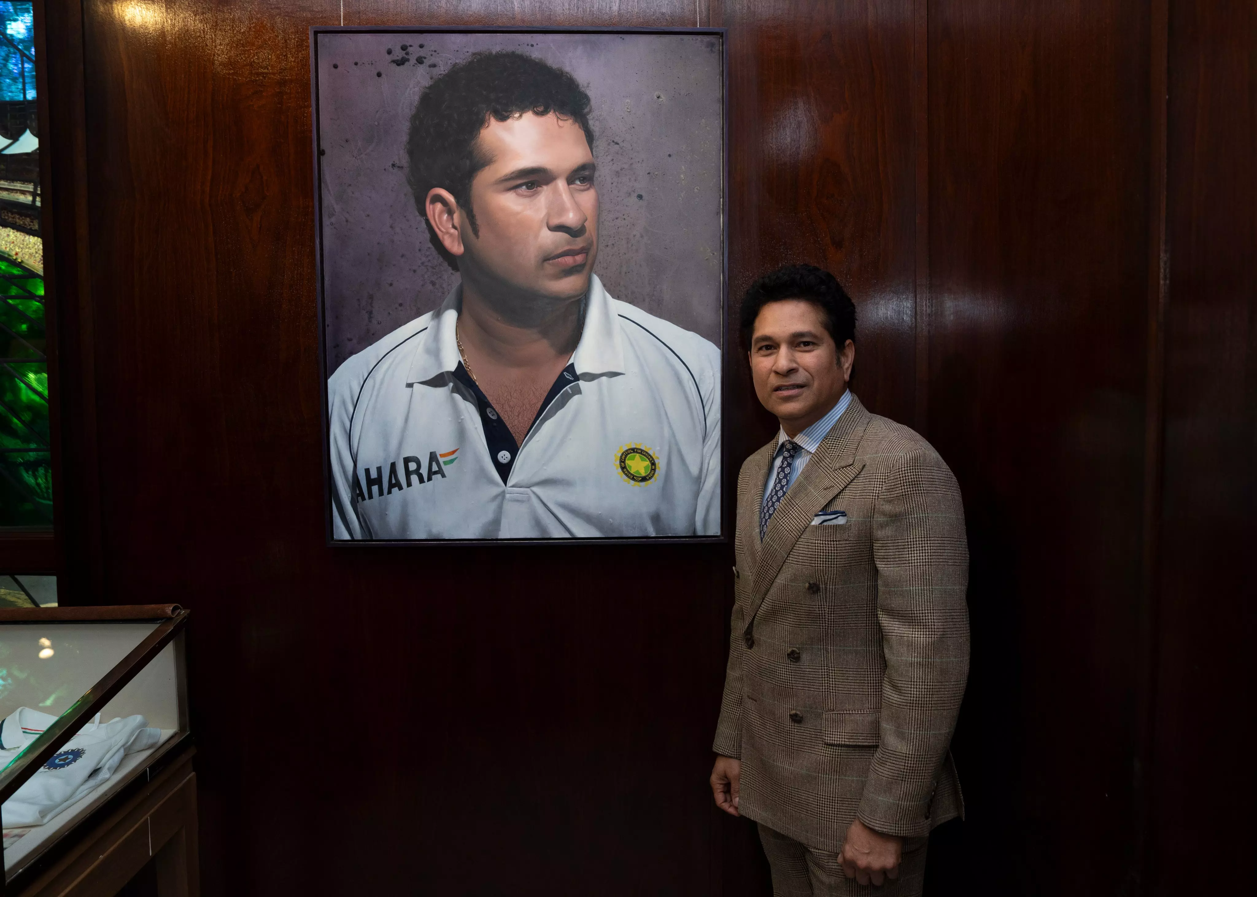 Sachin Tendulkars Portrait Unveiled In MCC Museum At Lords