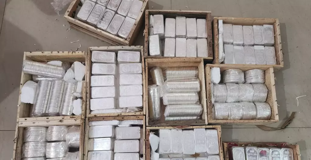 Over 1.10 Quintal Silver Biscuits Worth Rs 1 crore Seized During Smuggling Bid