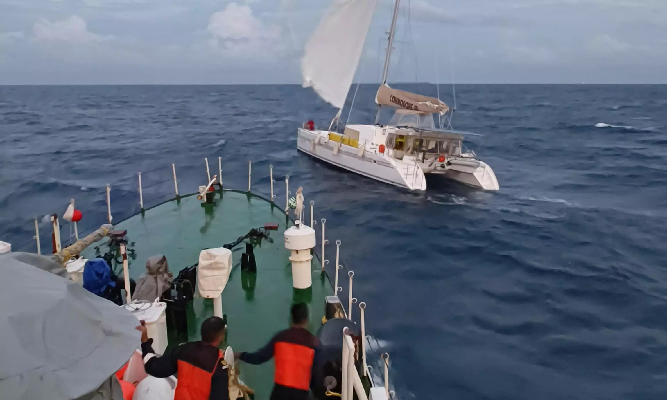 Indian Coast Guard Rescues Two US National Stranded In A Distressed Yacht