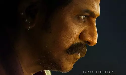 Shivarajkumars Look from Ram Charans Peddi Shivarajkumars Look from Ram Charans Peddi