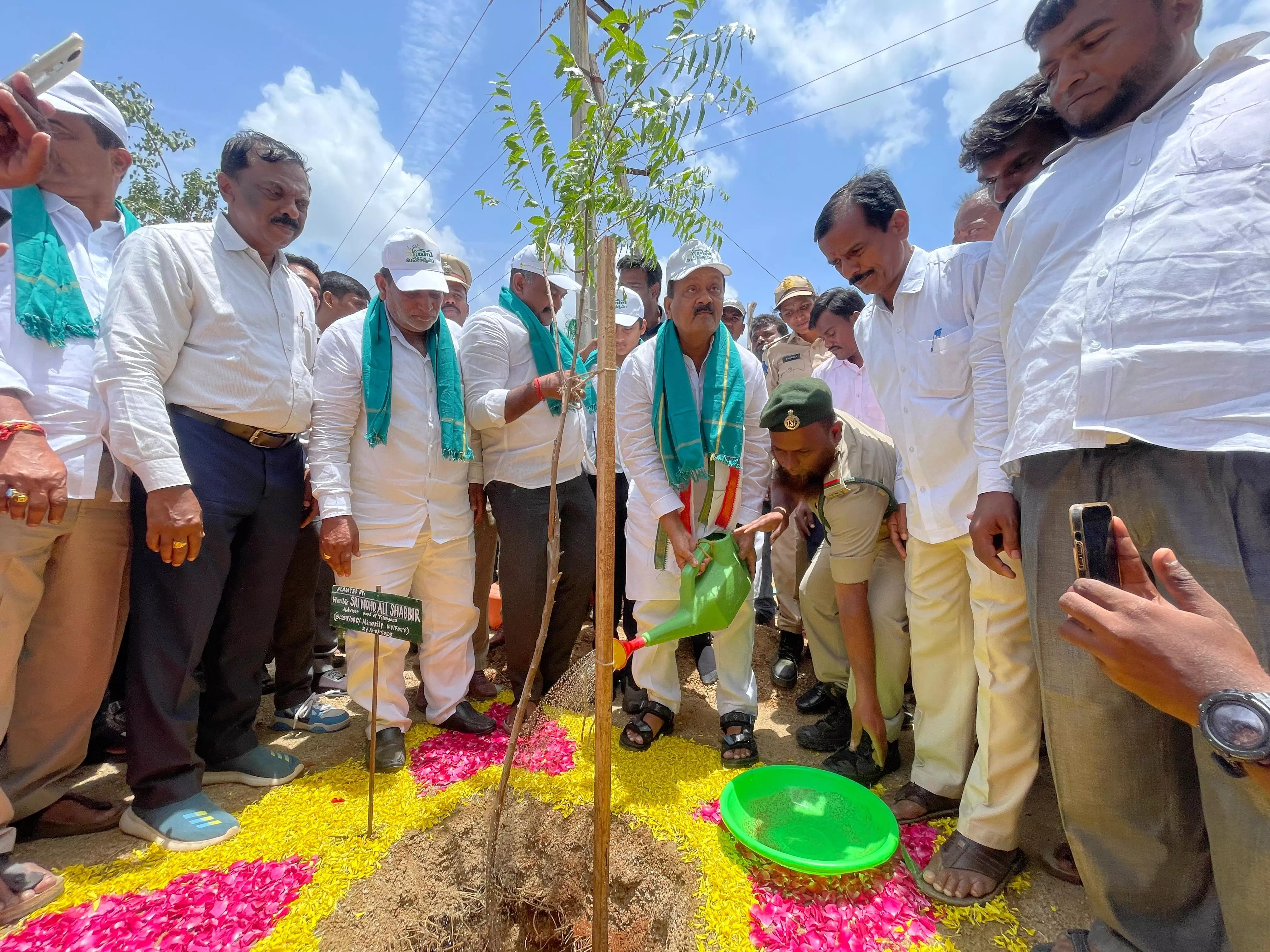 Shabbir for Statewide Tree Planting at Vanamahotsavam