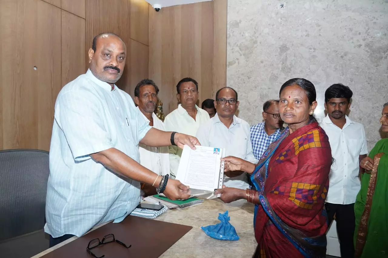 Minister Kinjarapu Atchannaidu Distributes House Plots to Homeless