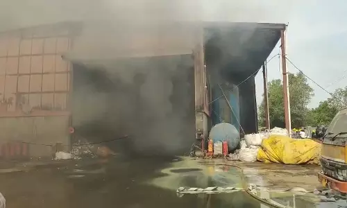 Fire Breaks Out at Envirowaste Management in Pashamylaram