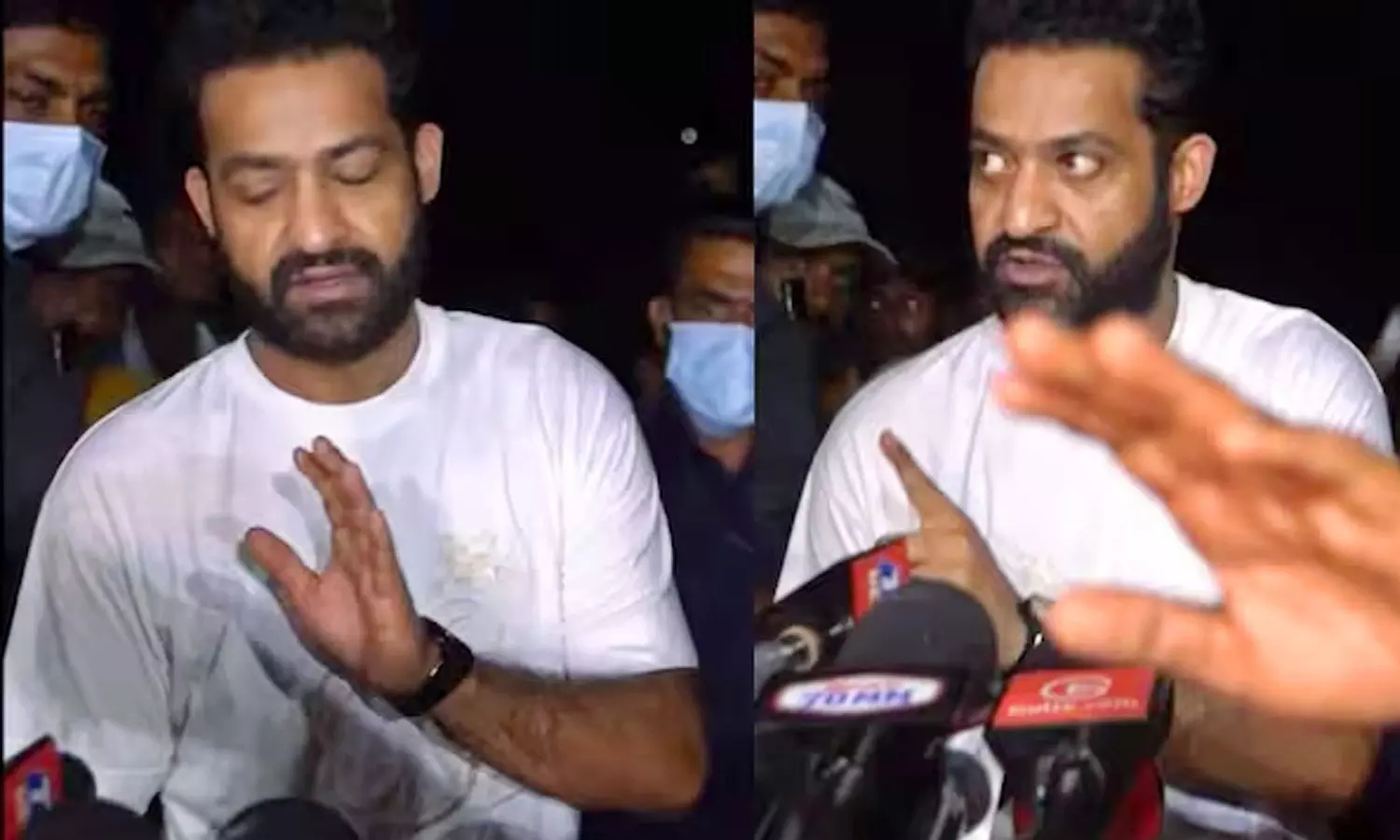 Jr. NTR Schools Fans Chanting His Name at Kota Srinivasa Raos Funeral
