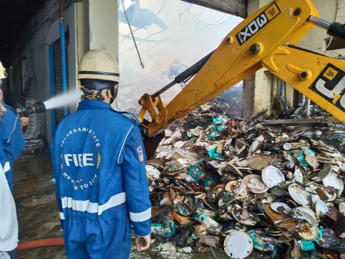 Fire at Balanagar Industrial Unit, No Casualties