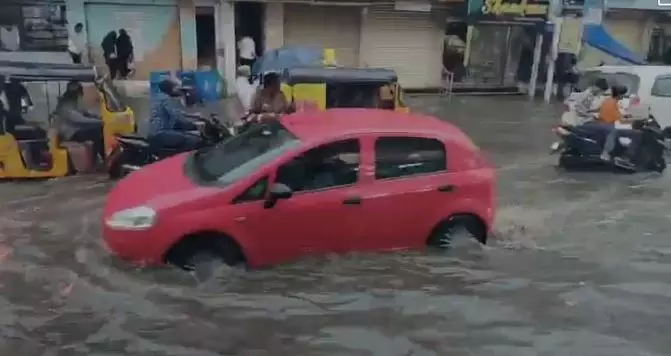 Marredpally, Anandbagh Witnesses Heavy Rainfall