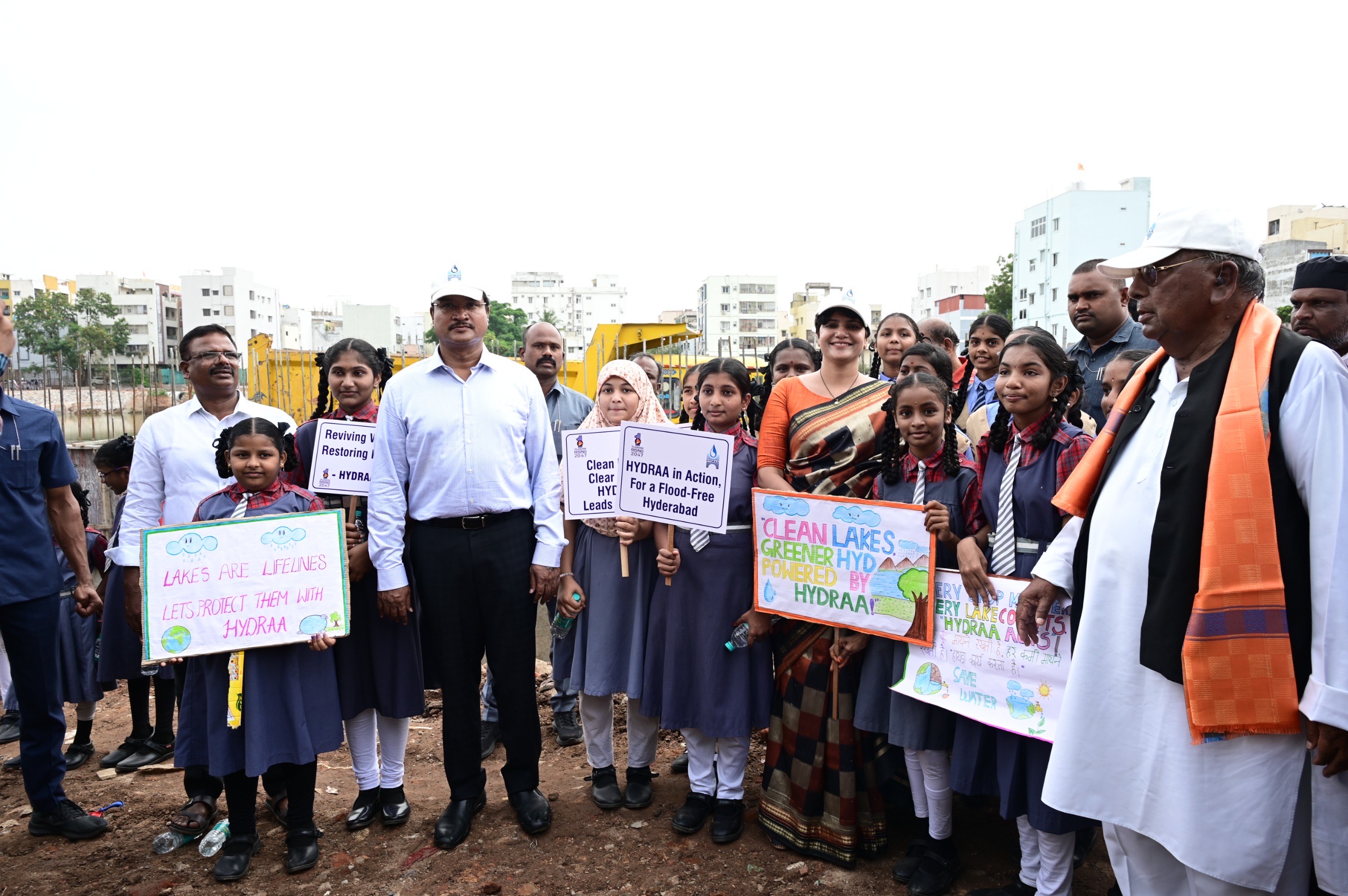 Rainwater Fills Revived Lake, Bathukamma Celebration Planned