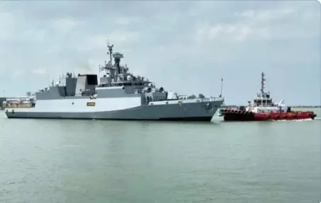 INS Nistar Joins Indian Navy As Nation’s First Home-Built Diving Support Vessel