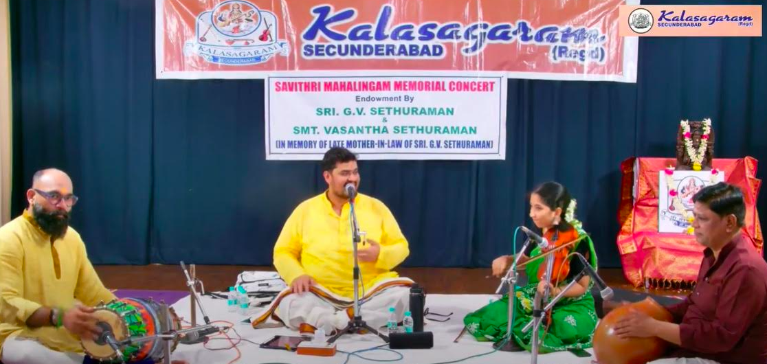 J.S. Sriram Performs Soulful Vocal Concert in Hyderabad