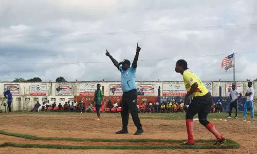 Liberias Version of Baseball: No Bats, No Men