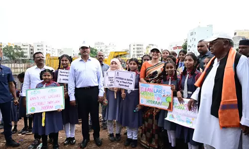Rainwater Finds Its Way into Revived Bathukamma Kunta in Amberpet