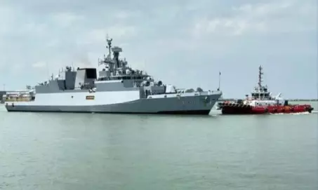 INS Nistar Joins Indian Navy As Nation’s First Home-Built Diving Support Vessel