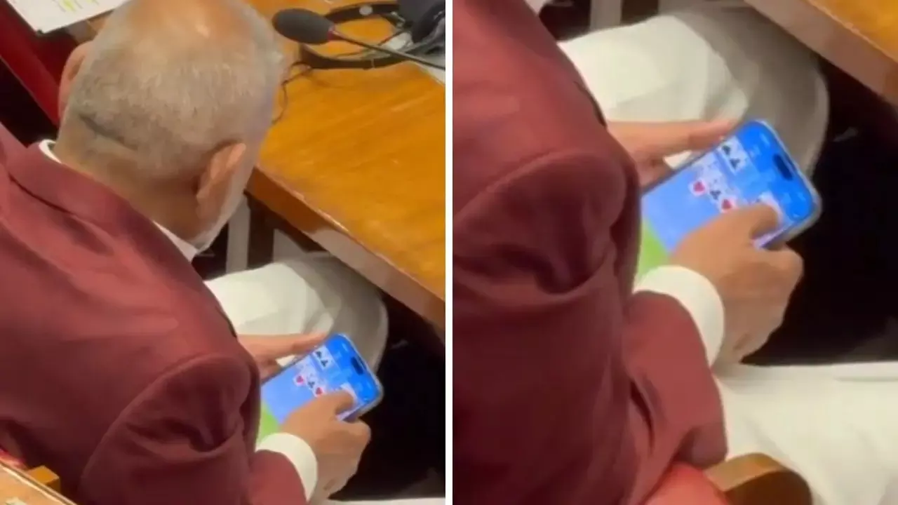 Rohit Pawar Slams Maharashtra Agri Minister for Playing Game in Assembly Rohit Pawar Slams Maharashtra Agri Minister for Playing Game in Assembly