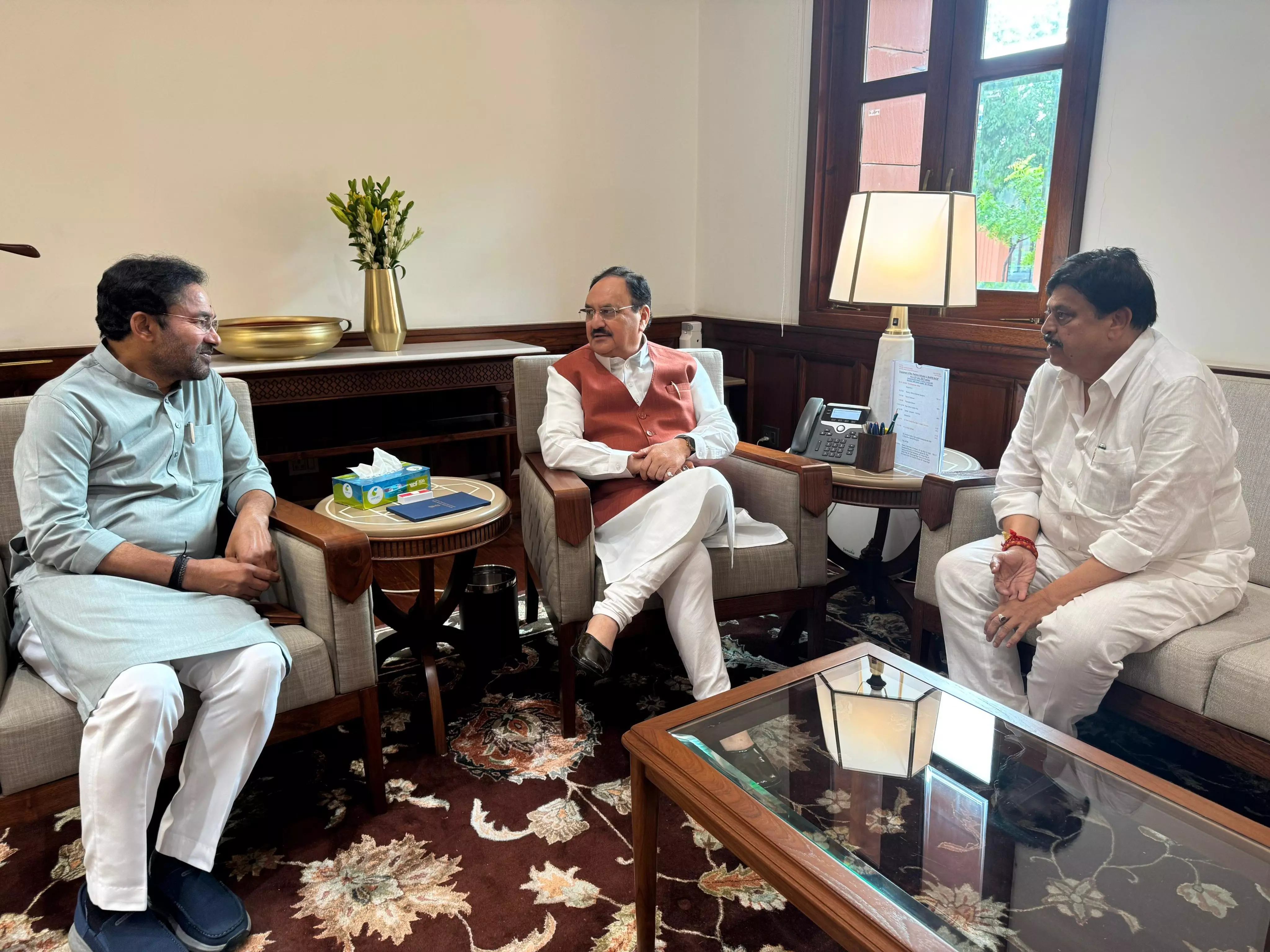New Telangana BJP Chief Ramchander Rao Meets Nadda, Charts Strategy for Local Body Polls