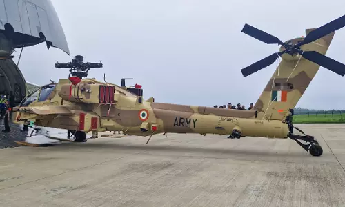 Boeing Delivers Three Apache Choppers to Indian Army