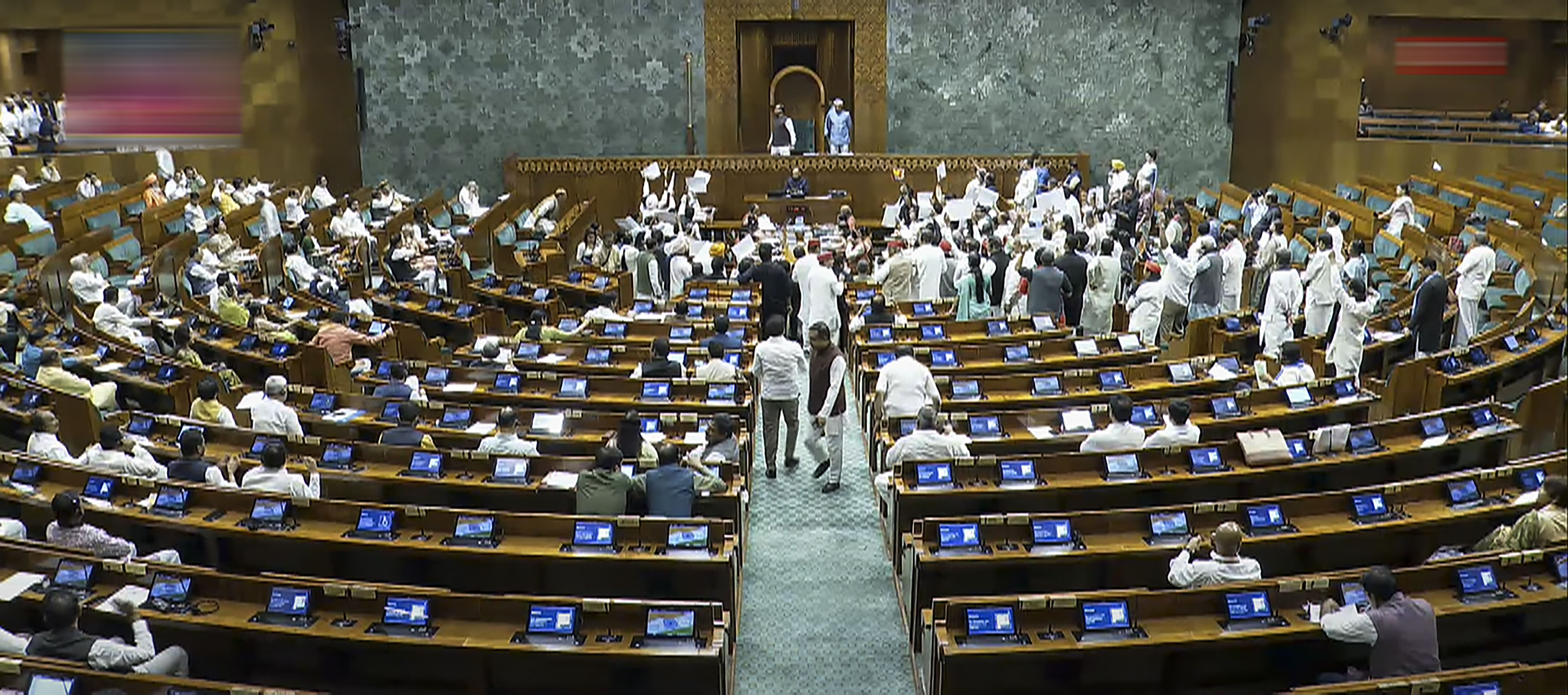 Parliamentary Proceedings Halted by Opposition Protests