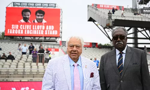 Farokh Engineer, Clive Lloyd Honoured With Stands at Old Trafford
