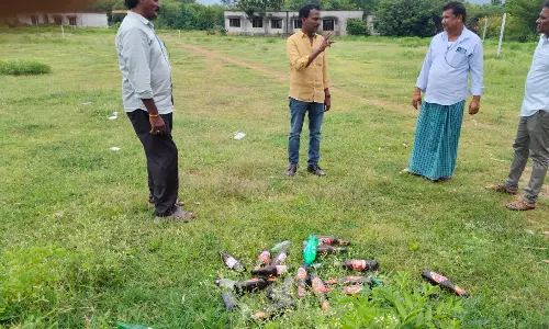 Zilla Parishad School Seeks Compound Wall As It Turns Liquor Den at Night