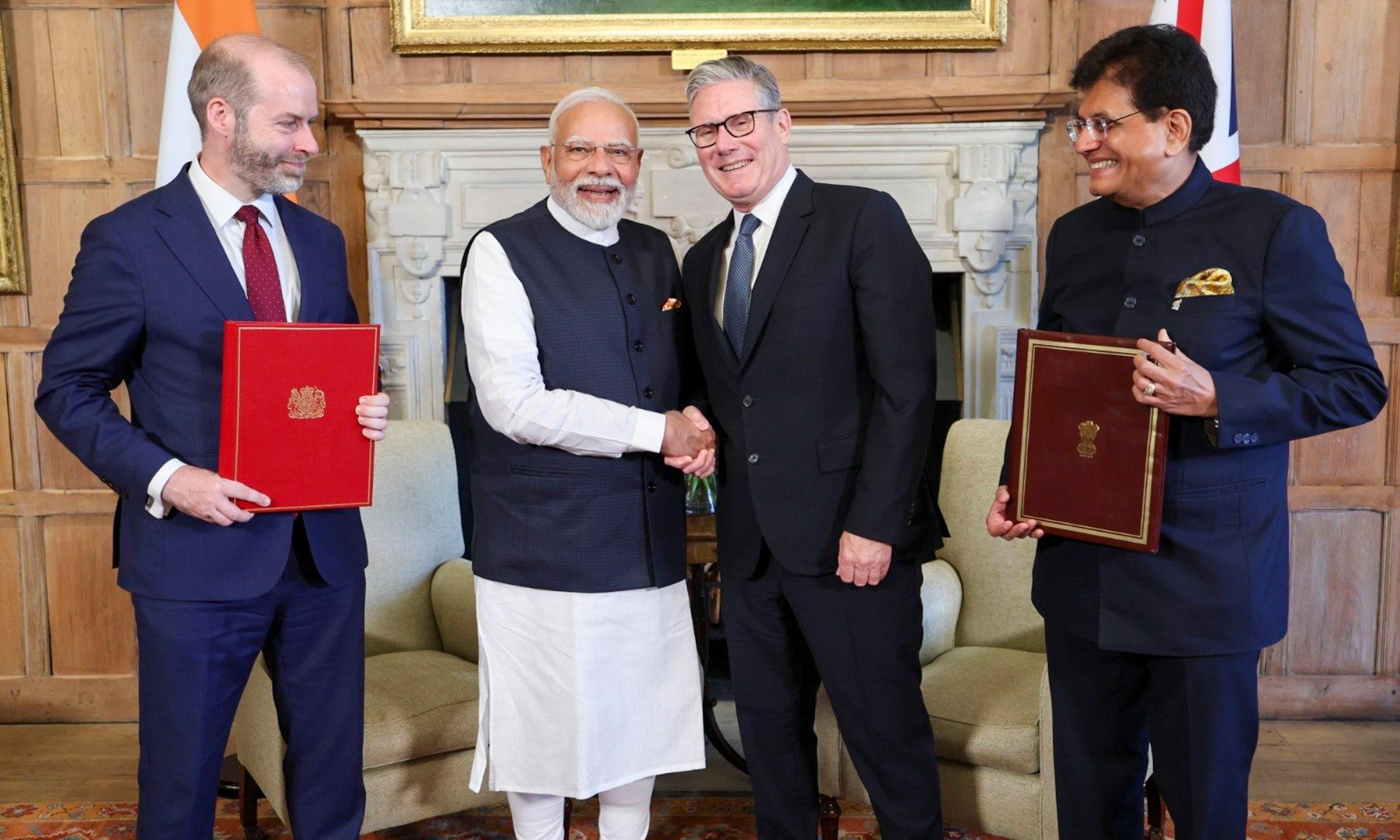 India and UK Ink Trade Deal Targeting USD 112 Billion