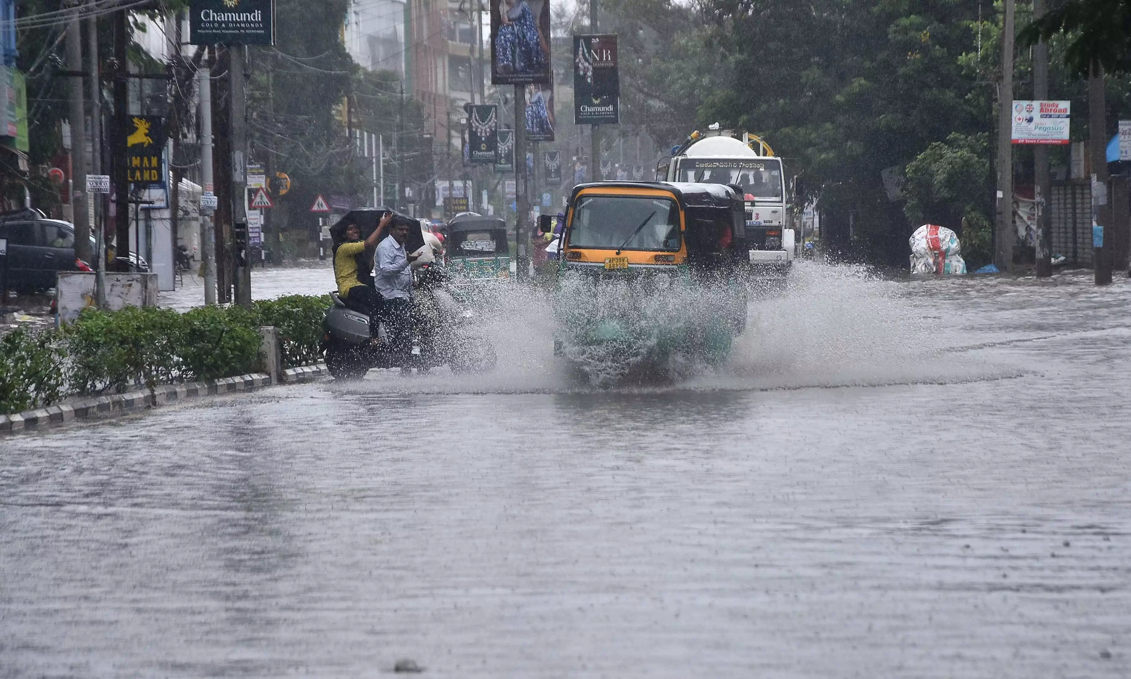 Depression Crosses Coast, Heavy Rains Today
