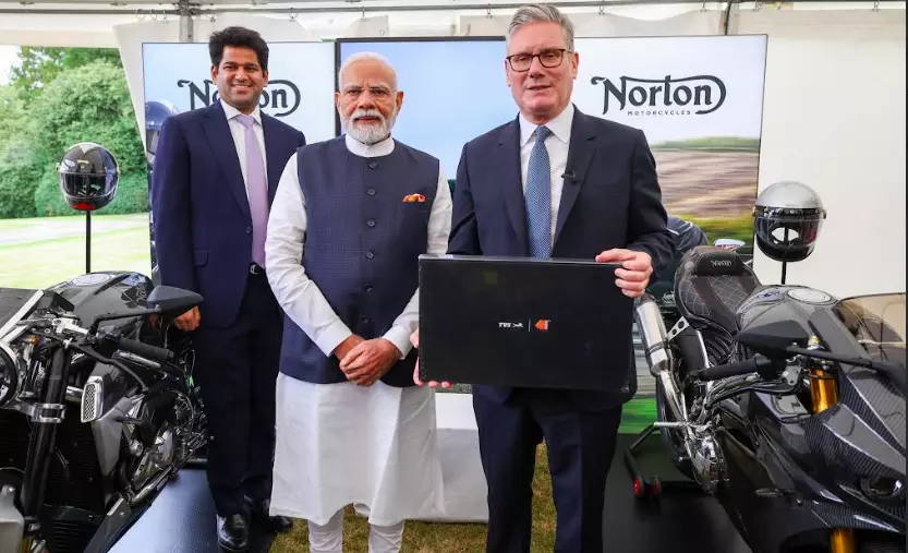 India-UK FTA During PM Modi’s Visit Marks New Era for ‘Make in India’: TVS Motor