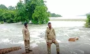 15 Students Saved From Floodwaters In Kamareddy