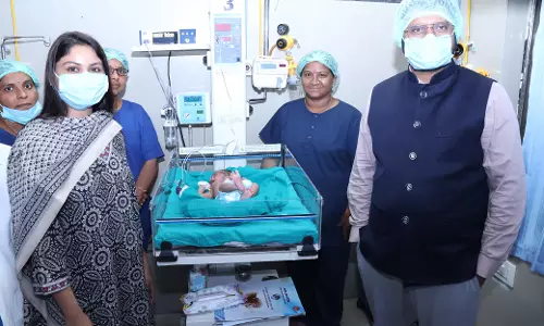 Collector, Wife Visit Abandoned Child in Jangaon