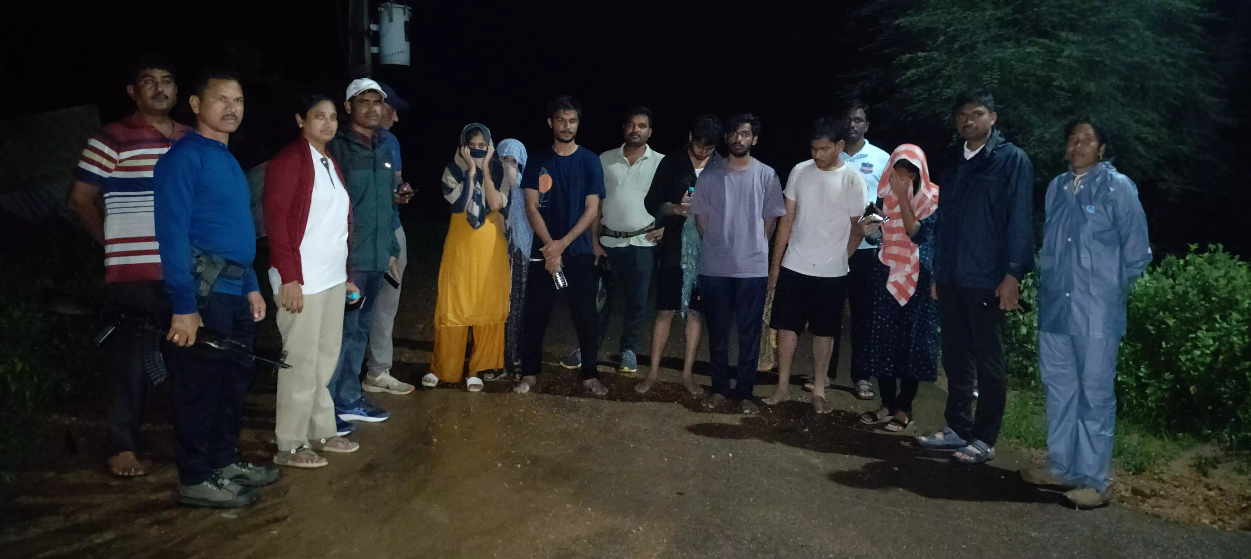 NIT Students Lost Near Mahithapuram Waterfalls Rescued