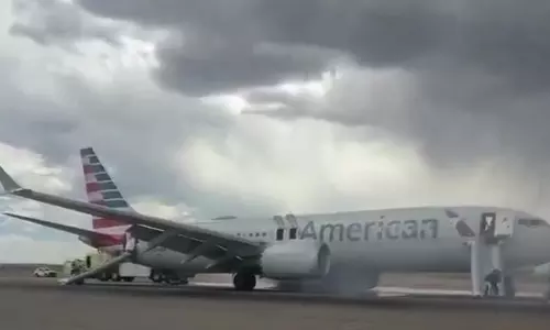 American Airlines Flight Catches Fire at Denver Airport, Passengers Evacuated