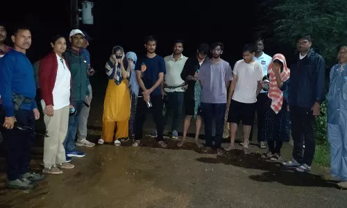 NIT Students Lost Near Mahithapuram Waterfalls Rescued