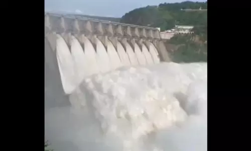 Heavy Inflows into Srisailam Reservoir