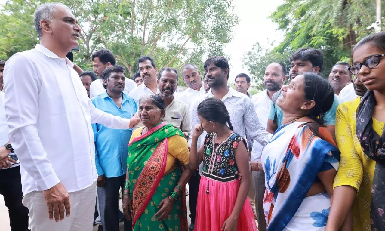 Harish Rao Slams Govt For Not Paying Ex Gratia To Sigachi Blast Victims