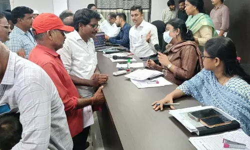 Tribals File PGRS Complaint Seeking Compensation for Elephant Damage in Manyam