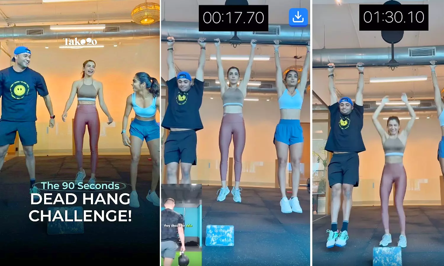 Samantha Ruth Prabhu Accepts 90-Second Dead Hang Challenge Samantha Ruth Prabhu Accepts 90-Second Dead Hang Challenge