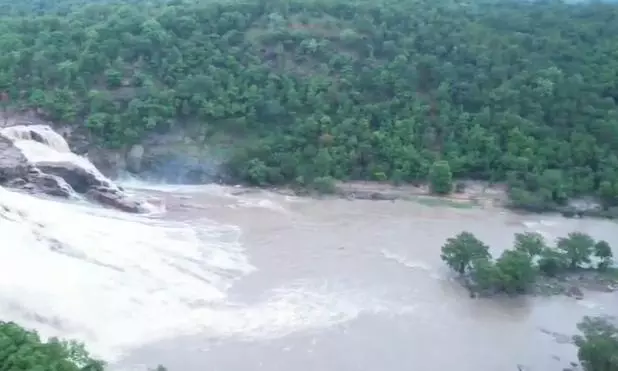 Kuntala Waterfall Attracts Tourists as Curbs Lifted