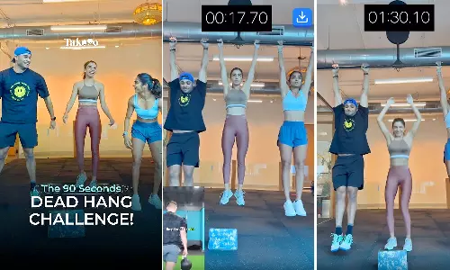 Samantha Ruth Prabhu Accepts 90-Second Dead Hang Challenge