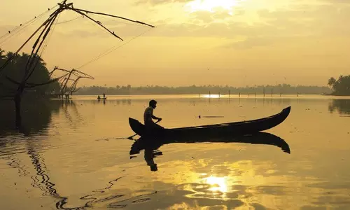People of Konaseema Islets Still Using Boats to Commute
