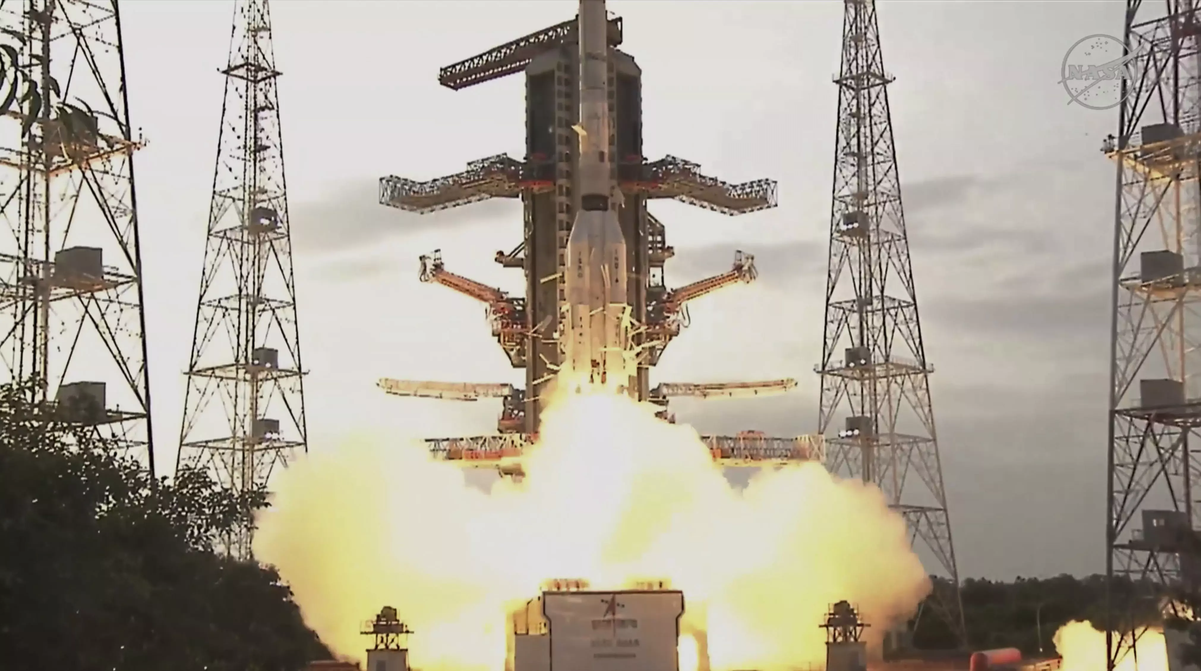 GSLV-F16 Rocket Carrying NISAR Satellite Lifts Off