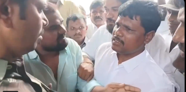 Minister's Aide Slaps Constable at Temple Event