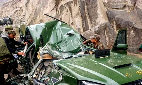 Indian Army Officer, Corporal Killed In Ladakh Boulder Hit Indian Army Officer, Corporal Killed In Ladakh Boulder Hit