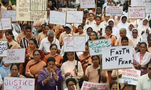 Christians Take Out Rally to Protest Arrest of 2 Nuns in Chhattisgarh