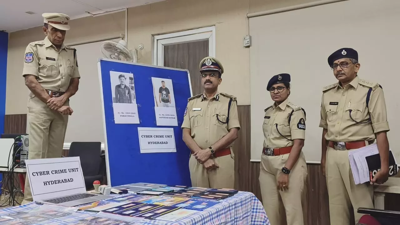 48 Persons From 8 States Held In Cybercrime Cases Reported In Telangana