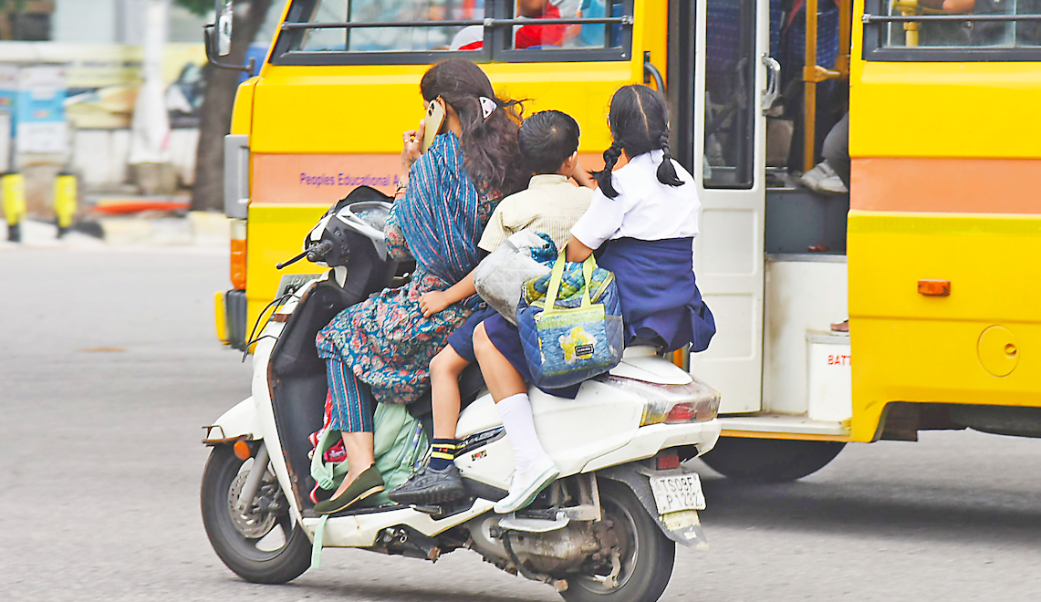 Hyderabad: Speeding School Bus Kills Biker in Miyapur