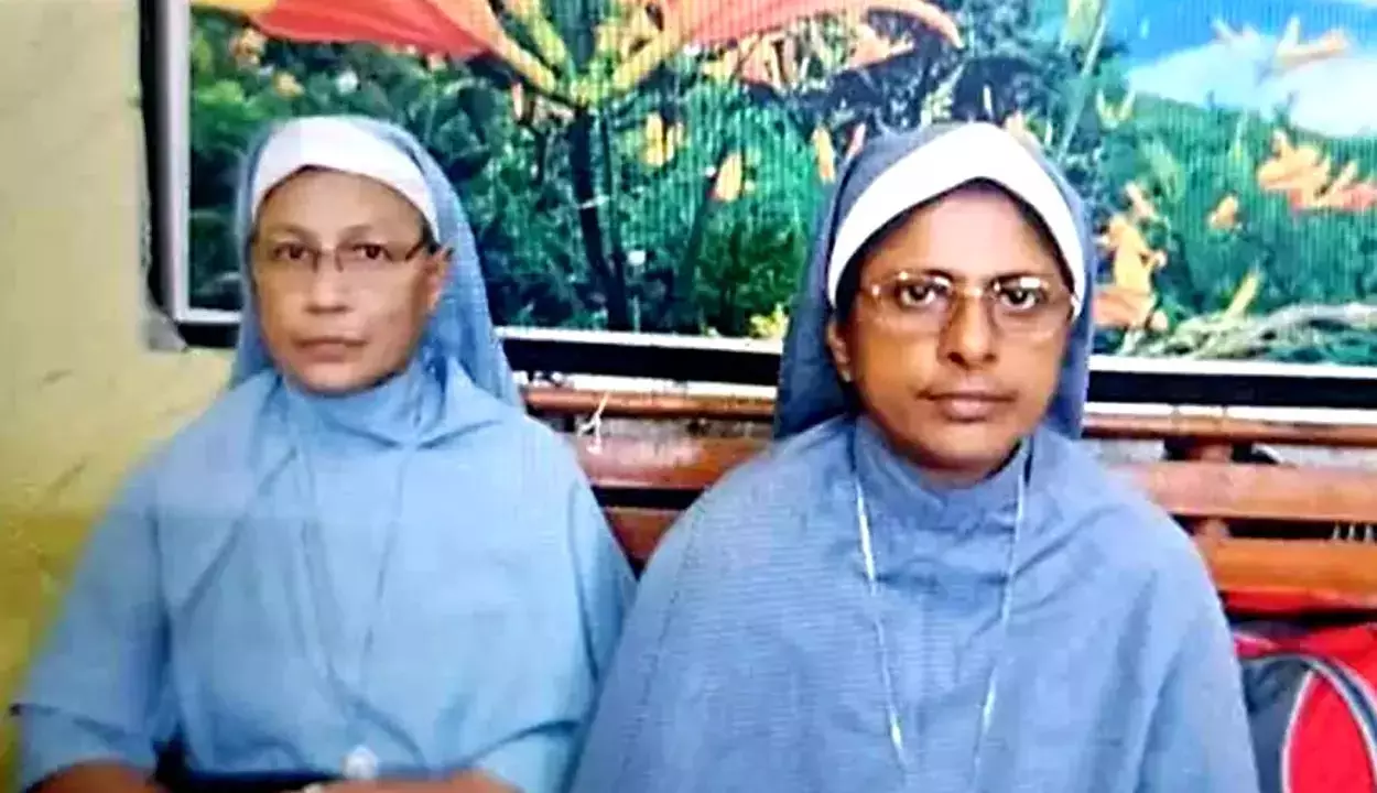 C’garh: 2 Catholic nuns from Kerala, arrested on charges of human trafficking and forced religious conversion, granted conditional bail